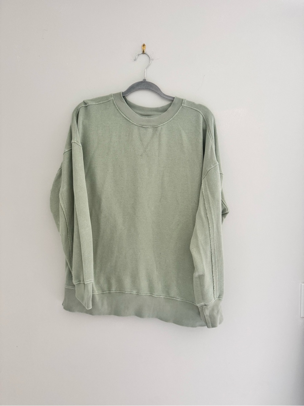 Pink Rose Size Small Crewneck - Green